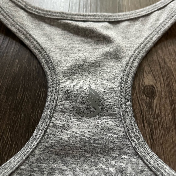 ⚡️3/$25⚡️ NWOT Women’s Grey Racerback Workout Tank Top Sz M - Picture 4 of 4